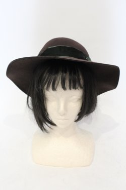 画像2: axes femme / ベロアリボンキャペリン  ブラウン O-25-06-03-041-AX-AC-IG-OS