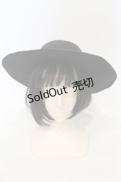 画像2: axes femme / フラワーブーケつば広帽  クロ O-25-06-03-043-AX-AC-IG-OS