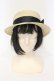 画像2: axes femme / ビジューリボンストローハット  ナチュラル×クロ O-25-06-03-044-AX-AC-IG-OS (2)