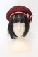 画像2: Amavel / メッセージリボンブローチ付ベレー帽  ワイン O-25-06-03-048-CA-AC-OW-OS (2)