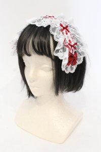 To Alice / クリップヘッドドレス  アカ O-25-06-03-049-LO-AC-OW-ZT208-F001