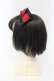 画像3: Amavel / おもひでの玩具箱和風リボンカチューシャ  クロ×ワイン O-25-06-03-051-CA-AC-IG-OS (3)