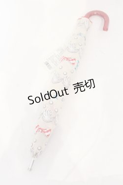 画像2: Emily Temple cute / リボン&クリーム折り畳み傘  アイボリー O-25-06-03-054-ET-ZA-OW-OS
