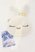 Maison de FLEUR / モモ フェイスポーチ  アイボリー O-25-06-03-055-LO-ZA-OW-OS