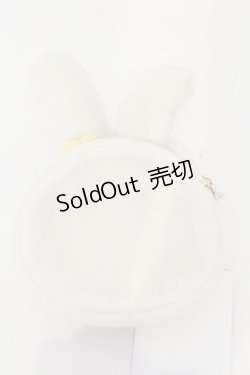 画像2: Maison de FLEUR / モモ フェイスポーチ  アイボリー O-25-06-03-055-LO-ZA-OW-ZT208