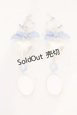 画像2: axes femme POETIQUE / チューリップイヤリング  シロ×サックス O-25-06-03-056-AX-AC-OW-OS