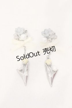 画像1: axes femme / チューリップリボンピアス  シルバー O-25-06-03-057-AX-AC-OW-ZT208