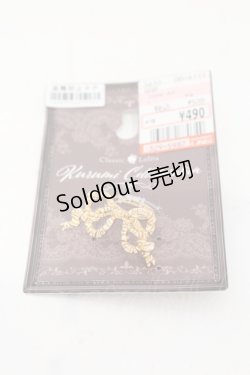 画像1: Kurumi Collaboration / CLKリボンリング  ゴールド O-25-06-03-060-LO-AC-OW-OS