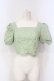 画像1: Candy Stripper / INY FLOWER PUFF SLEEVE トップス  グリーン O-25-06-03-009-PU-TO-OW-OS (1)