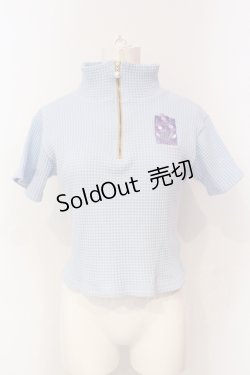 画像1: Candy Stripper / CANDY FLOWER WAFFLE   サックス O-25-06-03-011-PU-TO-OW-OS