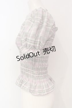 画像2: Candy Stripper / VOLUME SLEEVE SHIRRINGトップス  ラベンダー O-25-06-03-014-PU-TO-OW-ZT353