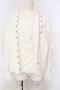 Candy Stripper / TINY TULIP COTTON BLOUSE　ブラウス  ホワイト O-25-06-03-016-PU-BL-OW-OS