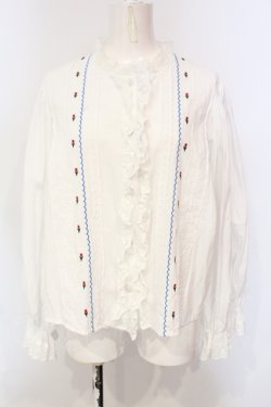 画像1: Candy Stripper / TINY TULIP COTTON BLOUSE　ブラウス  ホワイト O-25-06-03-016-PU-BL-OW-OS