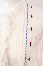 画像2: Candy Stripper / TINY TULIP COTTON BLOUSE　ブラウス  ホワイト O-25-06-03-016-PU-BL-OW-ZY (2)