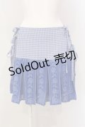 Candy Stripper / LACE PLEATS スカート＆ショーツ  ブルー O-25-06-03-017-PU-PA-OW-OS