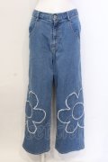 Candy Stripper / BE MY FLOWER DENIM パンツ  ブルー O-25-06-03-022-PU-PA-OW-OS