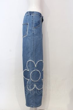 画像2: Candy Stripper / BE MY FLOWER DENIM パンツ  ブルー O-25-06-03-022-PU-PA-OW-OS