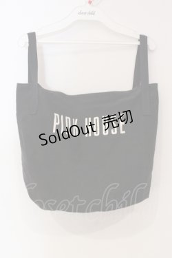 画像1: PINK HOUSE / ロゴ丸型バッグ  クロ O-25-06-03-027-LO-BG-IG-OS