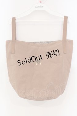 画像1: PINK HOUSE / くま刺繍丸型バッグ  ブラウン O-25-06-03-028-LO-BG-IG-OS