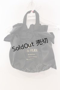 Maison de FLEUR / ギャザー2Wayトートバッグ  クロ O-25-06-03-029-LO-BG-OW-OS