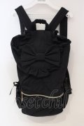 m petit by misako / TT AM リボンフラップ リュックサック  クロ O-25-06-03-030-LO-BG-OW-OS