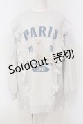 Candy Stripper / PARIS CAT SWEAT ONE-PIECE　ワンピース  ライトグレー O-25-06-03-004-PU-OP-OW-ZY