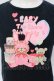 画像2: BABY,THE STARS SHINE BRIGHT / うさくみゃプリントＴシャツ  クロ O-25-06-07-031-BA-TO-OW-OS (2)