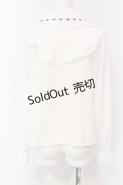 画像4: axes femme kawaii / 梯子レース丸襟ブラウス M シロ O-25-06-07-034-AX-BL-YM-OS