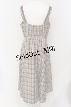 画像3: m petit by misako / リボンチェックジャンパースカート LL ブラウン O-25-06-07-036-LO-OP-OW-ZT250