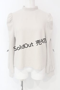画像1: melume / リボン配色トップス L ベージュ O-25-06-07-037-LO-TO-OW-OS