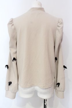 画像3: melume / リボン配色トップス L ベージュ O-25-06-07-037-LO-TO-OW-OS