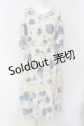 axes femme / 紫陽花柄ロングワンピース F アイボリー O-25-06-07-038-AX-OP-IG-OS