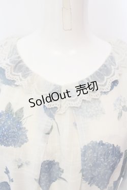 画像2: axes femme / 紫陽花柄ロングワンピース F アイボリー O-25-06-07-038-AX-OP-IG-OS
