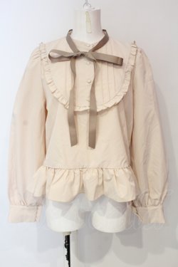 画像1: FLC / 皆方由衣コラボペプラムブラウス L アイボリー O-25-06-07-044-LO-BL-IG-OS