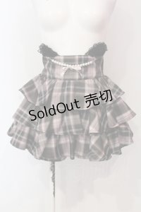 Ank Rouge / ネコちゃんスカパン M グレー×ピンク O-25-06-07-005-CA-SK-OW-OS