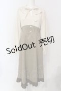 axes femme / ハイウエストドッキングワンピース F ブラウン O-25-06-07-046-AX-OP-IG-OS