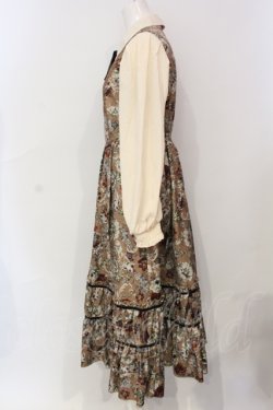 画像3: axes femme / クラシカルフラワーワンピース/ミュルーズ染織美術館コラボ F ブラウン O-25-06-07-047-AX-OP-IG-OS