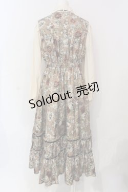 画像4: axes femme / クラシカルフラワーワンピース/ミュルーズ染織美術館コラボ F ブラウン O-25-06-07-047-AX-OP-IG-ZT145