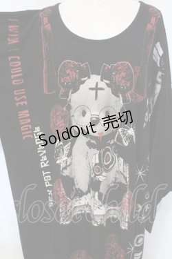 画像2: SEX POT ReVeNGe / チャイナベアーキモノ袖カットワンピース M ブラック O-25-06-07-049-SP-OP-YM-OS