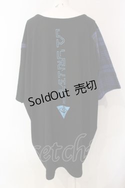 画像3: SEX POT ReVeNGe / DOWNERプリント切り替えBIG Tシャツ F ブラックｘブルー O-25-06-07-050-SP-OP-YM-OS