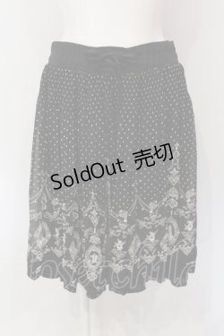 画像1: axes femme / アリス柄スカート M クロ O-25-06-07-052-AX-SK-YM-OS