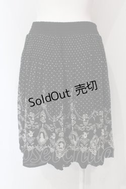 画像3: axes femme / アリス柄スカート M クロ O-25-06-07-052-AX-SK-YM-OS