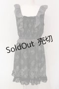 axes femme / アンティーク柄ワンピース M グリーン系 O-25-06-07-053-AX-OP-YM-OS