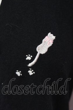 画像2: PEACE NOW / 猫刺繍耳付きパーカー M ブラック O-25-06-07-070-PU-TO-IG-OS