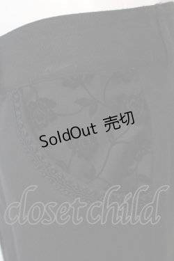 画像2: ALICE and the PIRATES / Monochrome Rose Gardenパンツ メンズ ブラック O-25-06-07-007-PA-PA-IG-OS