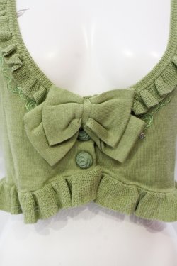 画像2: metamorphose / 刺繍入り半袖バラボレロ  グリーン O-25-06-07-072-ME-TO-IG-OS