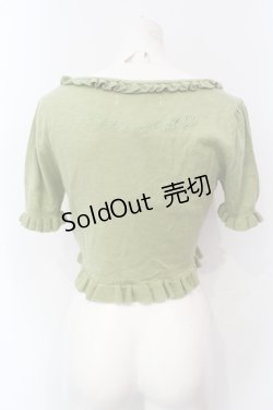 画像4: metamorphose / 刺繍入り半袖バラボレロ  グリーン O-25-06-07-072-ME-TO-IG-OS