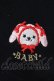 画像2: BABY,THE STARS SHINE BRIGHT / うさくみゃちゃん刺繍のうさみみカーディガン  クロ O-25-06-07-074-BA-TO-IG-OS (2)