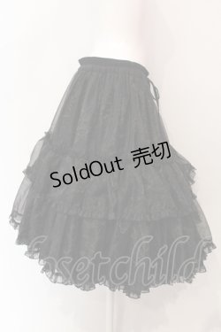 画像3: metamorphose / 【プラスサイズ】オーガンジーミディアムフリルパニエ 2 クロ O-25-06-07-075-ME-SK-YM-OS