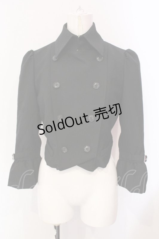 画像1: alice auaa / フリル付きショートジャケット 3 ブラック O-25-06-07-076-AA-OP-OW-OS (1)